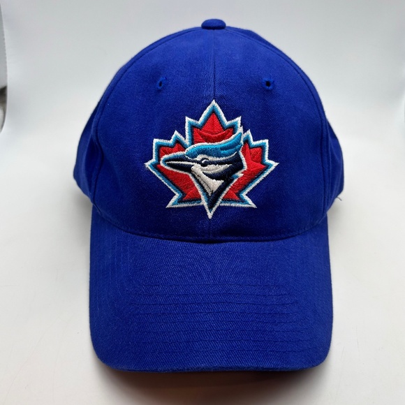 American Needle MLB Toronto Blue Jays Logo Embroidered Adjustable Baseball Hat - Picture 1 of 12